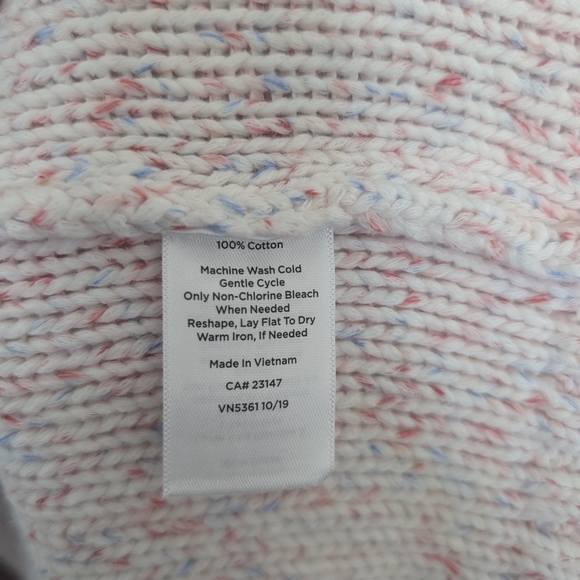 TALBOTS Cable Knit Pink Speckled Sweater Round Neckline Long Sleeve Plus Sz 2X - Picture 6 of 8